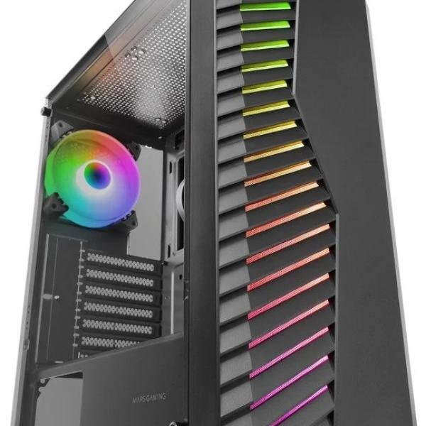 Caixa ATX MC - VOLT ARGB Vidro Temperado (Preto) - MARS GAMING
