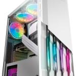 Caixa ATX MC - X2 FRGB Acrílico (Branco) - MARS GAMING