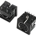 Ficha Mini DIN 8 Pinos Femea p/ C.I.
