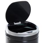 Balde do Lixo Automático 50L com Tampa de Fecho Suave e Silencioso Corpo em Aço Inoxidável Preto