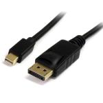 Cabo Mini DisplayPort Macho - DisplayPort Macho Preto (1,8 mts) - STARTECH