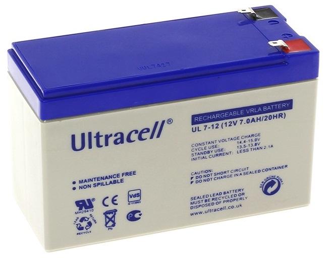 Bateria Chumbo 12V 7Ah (151 x 65 x 95 mm) - Ultracell