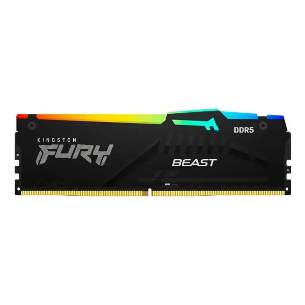 Memória DIMM Kingston FURY Beast RGB XMP 16 GB DDR5 5200 MHz CL40 — Recondicionada