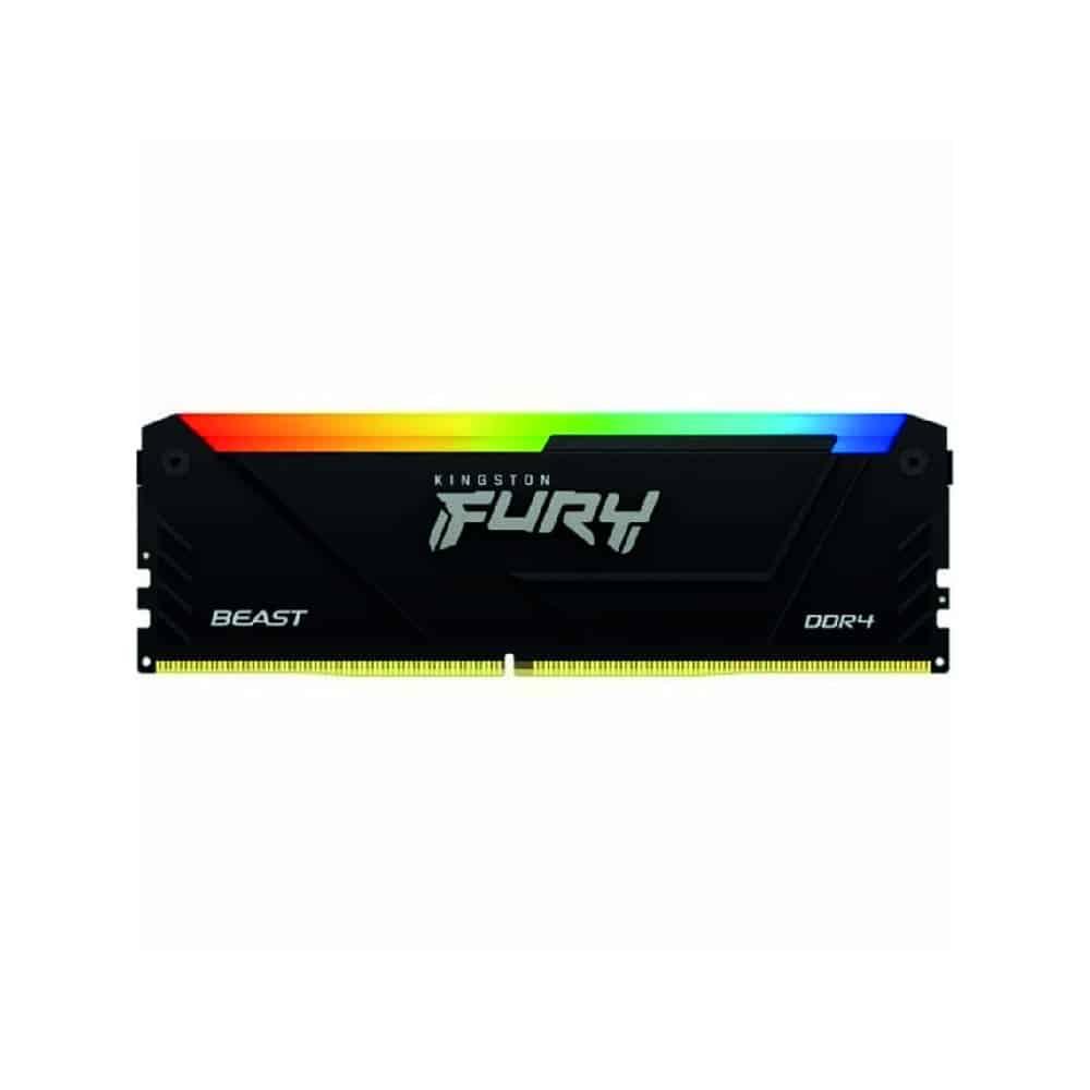 Memória DIMM Kingston FURY Beast RGB 8GB DDR4 3200MHz 1.35V CL16 Recondicionada