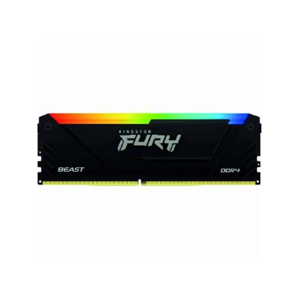 Memória DIMM Kingston FURY Beast RGB 8GB DDR4 3200MHz 1.35V CL16 Recondicionada