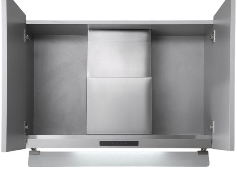 Exaustor Chaminé MEPI 60 X 60cm 635 m³/h (Inox) - MEIRELES