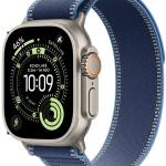 Apple Watch Ultra 3 GPS + Cellular 49mm Titânio Natural c/ Bracelete Loop Trail Azul/Azul - Vivo M/L