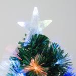 Árvore de Natal 120cm com 130 Luzes LED de Múltiplas Cores e Estrela Decorativa Ø66x120 cm Verde
