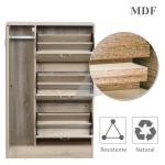 Sapateira com 3 Portas para até 12 Pares de Sapatos com Prateleira Ajustável em até 2 Níveis 79x26x120cm Madeira