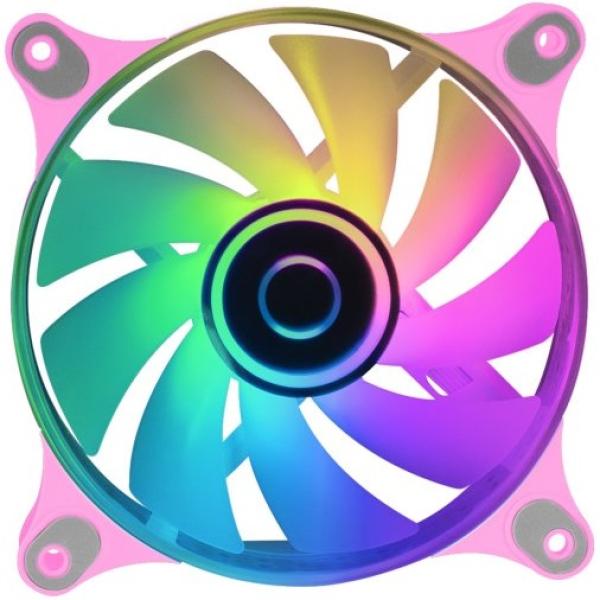 Ventoinha ARGB 120mm MF - 3D (Rosa) - MARS - GAMING