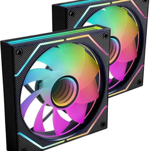 Pack 2x Ventoinhas MF3DPROX2R 120mm ARGB (Preto) - MARS - GAMING