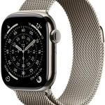 Apple Watch Series 11 GPS + Cellular 42mm Natural c/ Bracelete Loop Milanesa Aço Inoxidável Natural