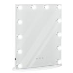 Espelho de maquiagem de Luzes LED Ajustável controle Tátil 41,5x13,5x51 Branco