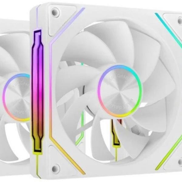 Pack 3x Ventoinhas MF - LINKFINITYKIT2RW 120mm (Branco) - MARS GAMING