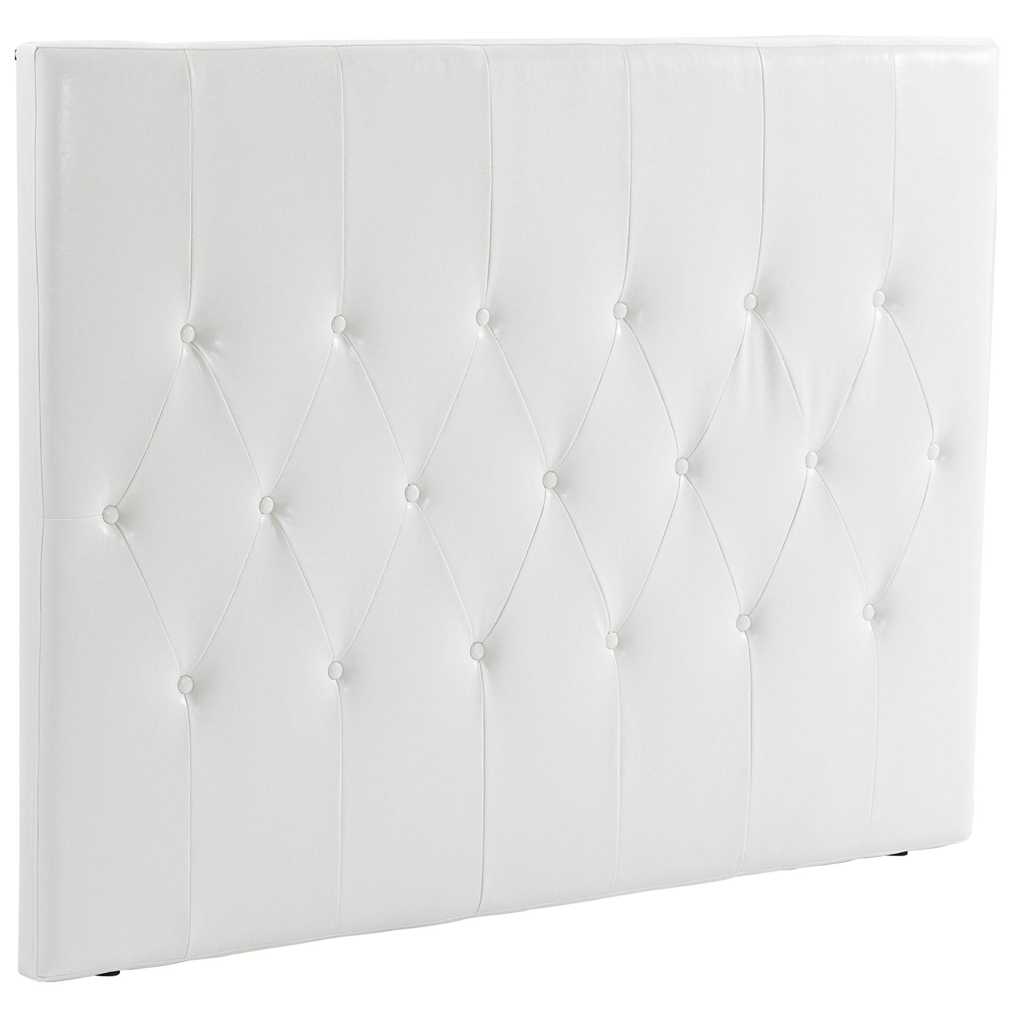 Cabeceira de Cama 160cm Cabeceira de Cama Estofada em Linho e Acolchoada 2 Formas de Uso 160x7x120cm Branco