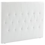 Cabeceira de Cama 160cm Cabeceira de Cama Estofada em Linho e Acolchoada 2 Formas de Uso 160x7x120cm Branco