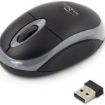 Rato Óptico s/ Fios 1000 DPI USB (Preto/Cinza) - ESPERANZA