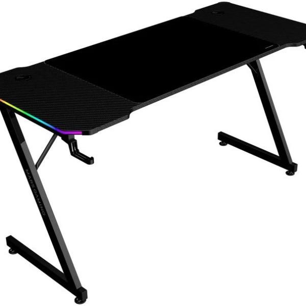 Mesa Ergonómica ARGB c/ Comando/Tapete XXL/Suportes Externos (140x60cm) - MARS GAMING