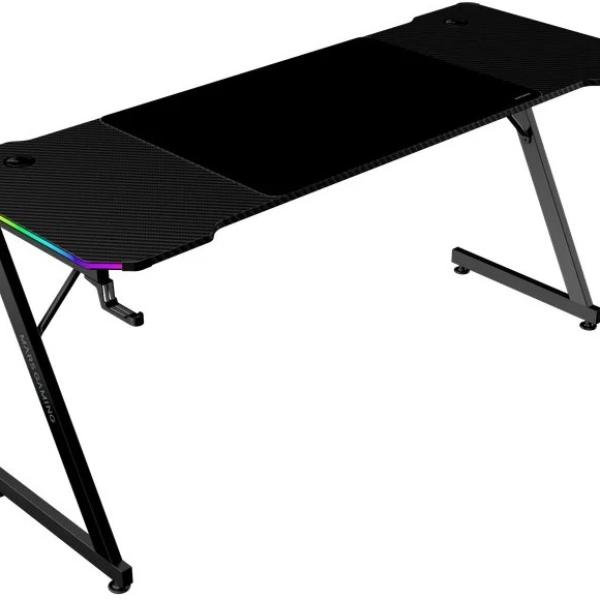 Mesa Ergonómica ARGB c/ Comando/Tapete XXL/Suportes Externos (160x60cm) - MARS GAMING