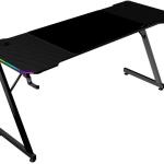 Mesa Ergonómica ARGB c/ Comando/Tapete XXL/Suportes Externos (160x60cm) - MARS GAMING
