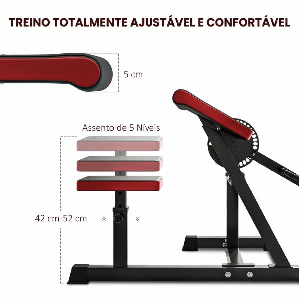 Máquina de Bíceps e Tríceps 2 em 1 com Banco Scott e Assento Regulável em Altura para Casa e Ginásio