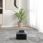 Step para Fitness Stepper Antiderrapante com Altura Ajustável de 10/15/20/25/30 cm Suporta até 150 kg Cinzento