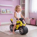 Bicicleta sem Pedais Tipo Mota com Música e Rodas Extra Largas para Crianças 18 - 36 Meses Verde