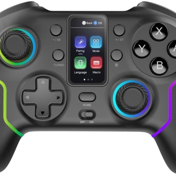 Comando Gamepad MGP - V3 RGB Wireless Nintendo Switch/PC/Android/iOS (Preto) - MARS - GAMING
