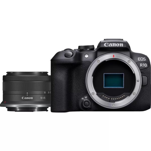 Maquina Fotográfica MirrorLess Canon EOS R10 + Objetiva RF - S18 - 45mm F4.5 - 6.3 IS STM
