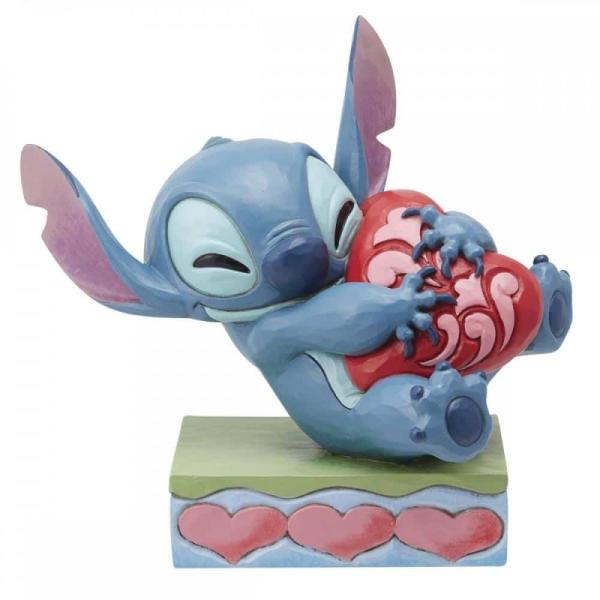 Figura Enesco! Stitch Hugging a Heart - Disney — Recondicionado
