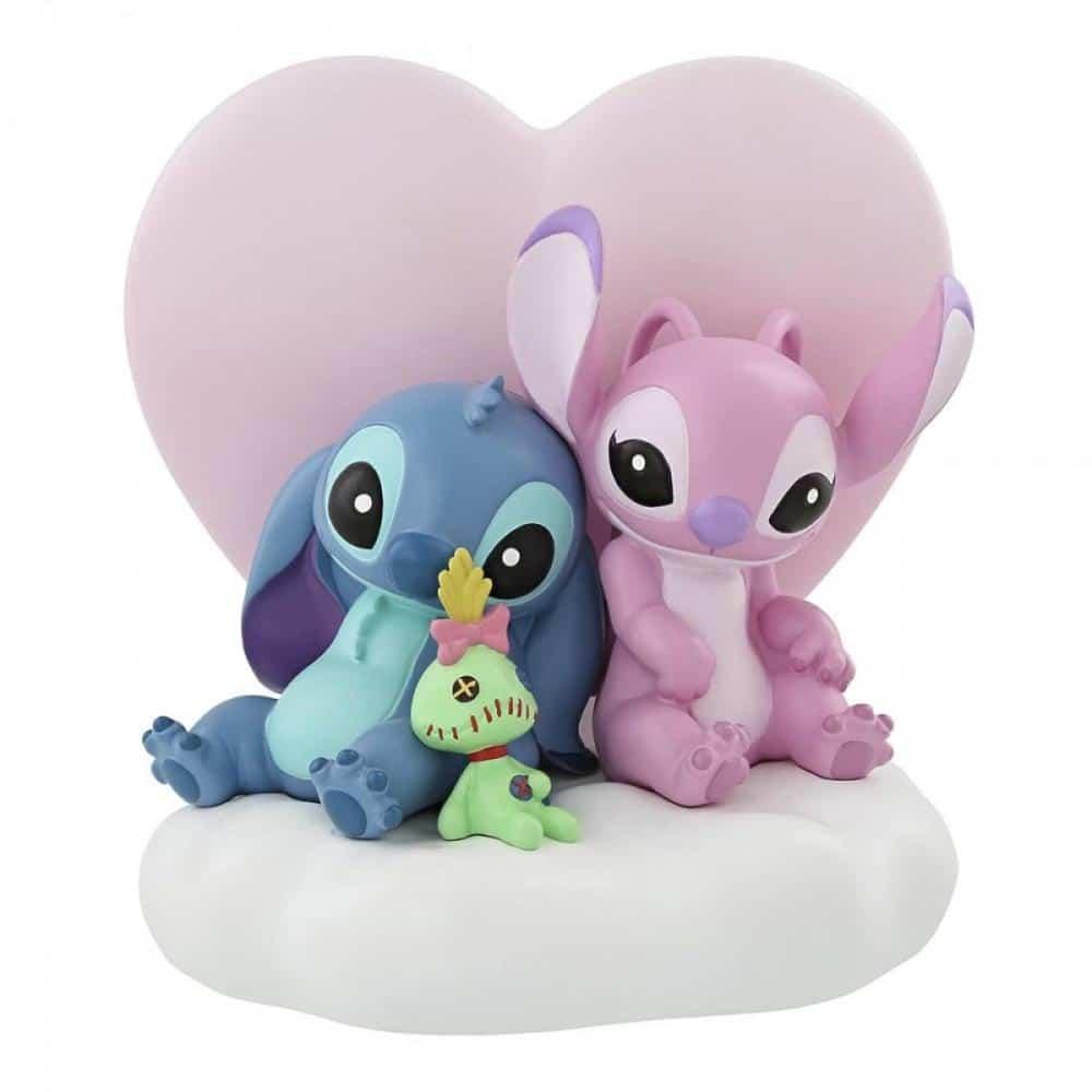 Figura Enesco! Stitch And Angel Light Up - Disney — Recondicionada