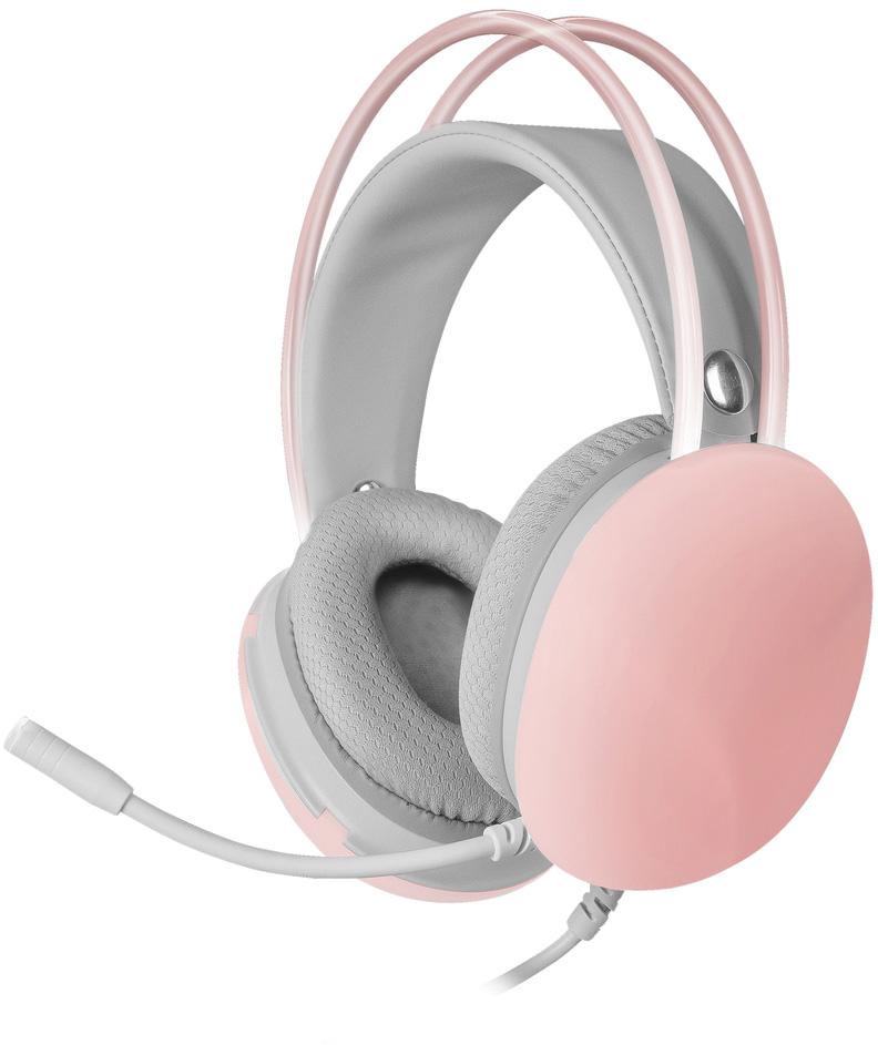 Auscultadores Headset MH - GLOW Full Chroma 360 RGB (Rosa) - MARS GAMING