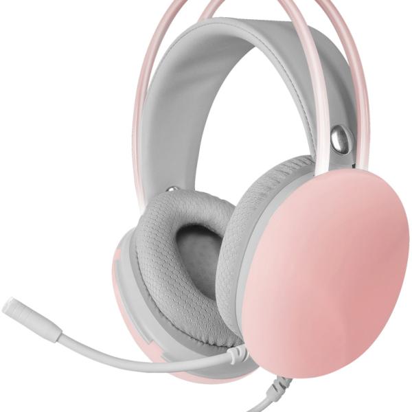 Auscultadores Headset MH - GLOW Full Chroma 360 RGB (Rosa) - MARS GAMING