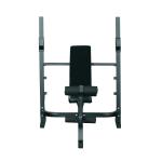 Banco de Musculação Multifuncional com Altura Ajustável de 3 Níveis para Treino de Corpo Inteiro 175x98x130 cm Preto
