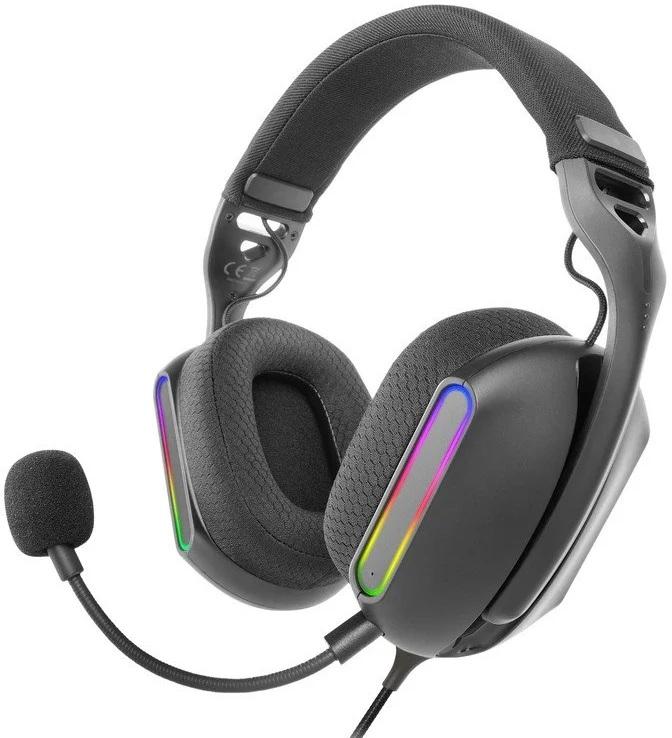 Auscultadores Headset Gaming MH - PRO c/ Fios USB - A (Preto) - MARS GAMING