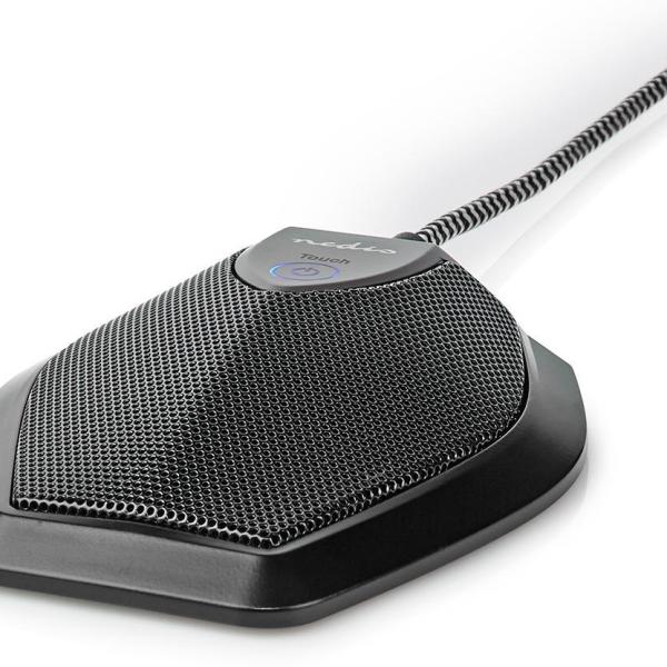 Microfone de Conferência Omnidireccional c/ Cabo USB (Botão de Silêncio) - NEDIS