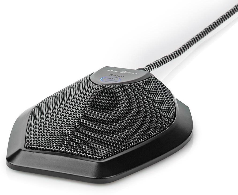 Microfone de Conferência Omnidireccional c/ Cabo USB (Botão de Silêncio) - NEDIS