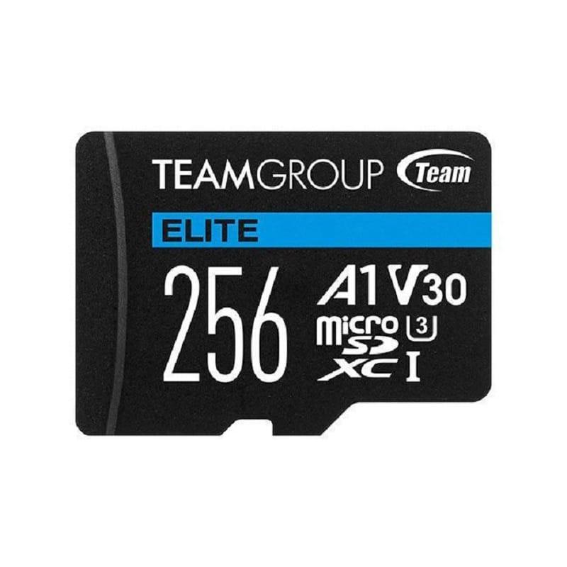 Micro SD Team Group 256Gb UHS - I U3 V30 A1 com adaptador — Recondicionado