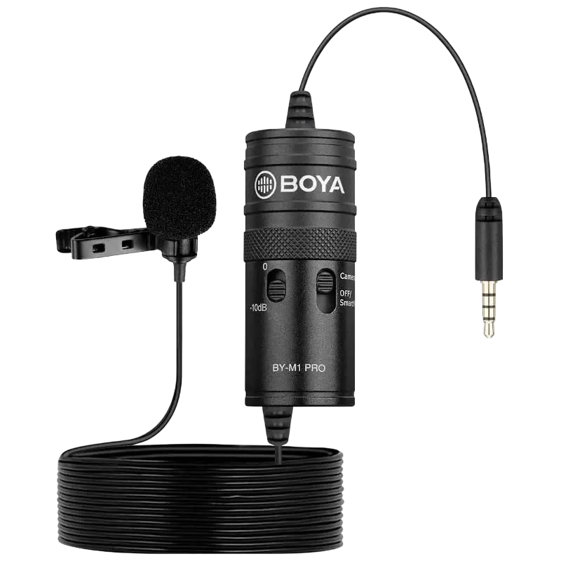 Microfone de Lapela Universal (Preto) - BOYA