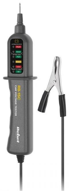 Testador de Baterias e Alternador 12V c/ LEDs - REBEL RB - 15C