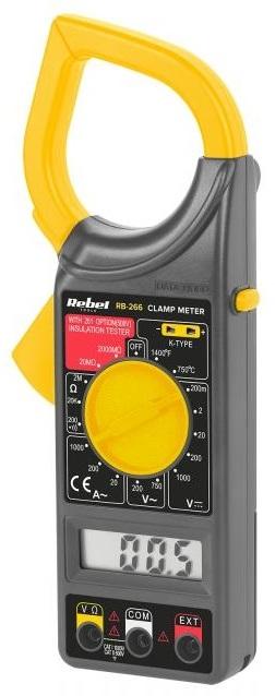 Pinça Amperimétrica Digital AC/DC 1000A - REBEL RB - 266