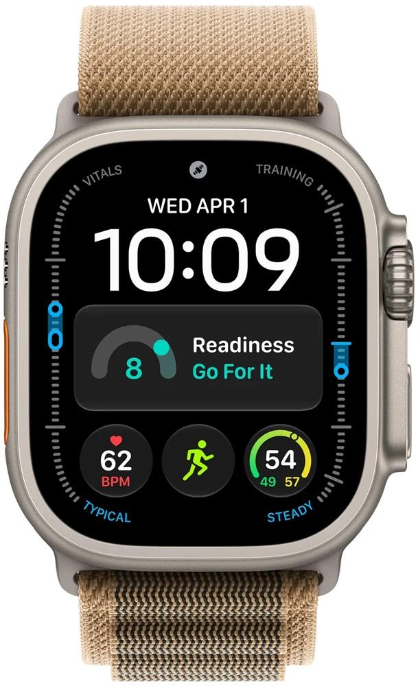 Apple Watch Ultra 4 GPS + Cellular 49mm Titânio Natural c/ Bracelete Loop Alpine Deserto L