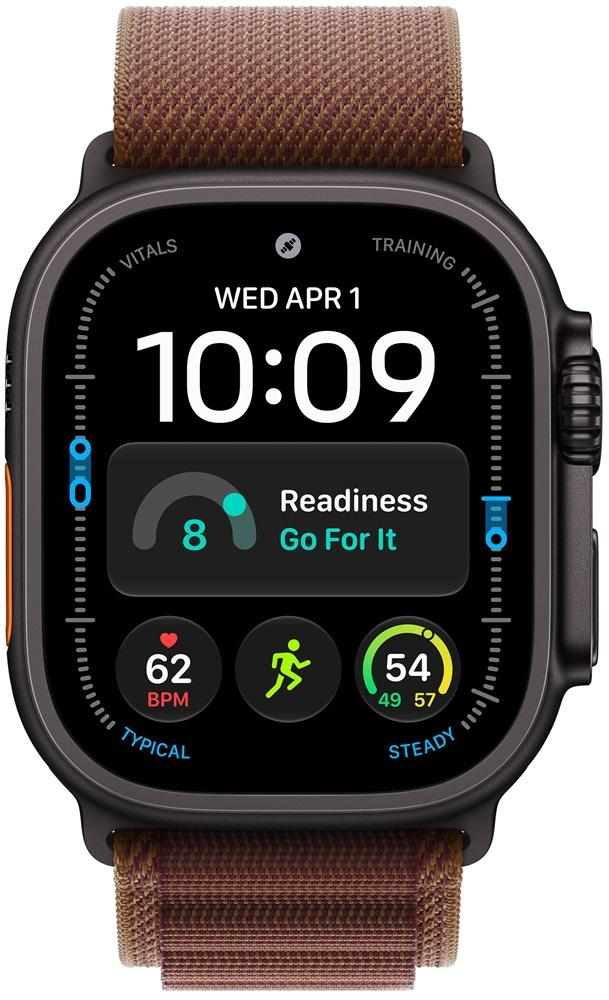 Apple Watch Ultra 4 GPS + Cellular 49mm Titânio Preto c/ Bracelete Loop Alpine Bordô S