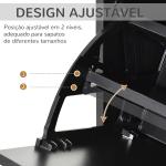 Armário de Sapatos Moderno Sapateira para Corredor Entrada com 6 Prateleiras de Armazenamento Espaço de Exibição 60x26x124cm Preto