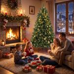 Árvore de Natal 180 cm com 250 Luzes LED, 11 Modos, Comando à Distância, 800 Pontas e Base Dobrável em Aço, Verde