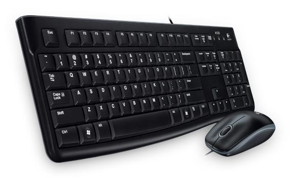 Pack Teclado + Rato Desktop PT MK120 USB (Preto) - LOGITECH