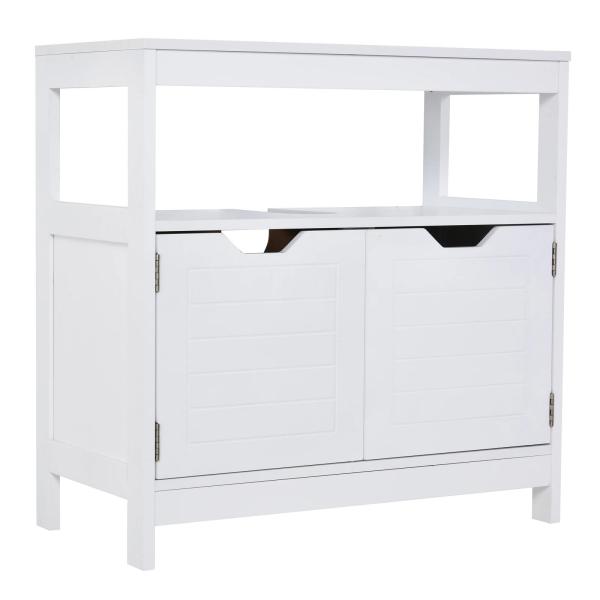 Armário Sob Lavatório com Prateleira Anti - Inclinação 60x30x60 cm Branco