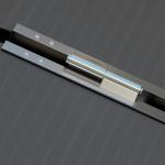 Rampa para Cadeira de Rodas Dobrável Portátil com Autocolantes Reflectores Carga 272 kg 91x73,6x5,1 cm Preto