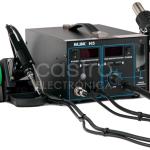 Estação Soldadura Ar Quente + Ferro Soldar c/ LCD + Acessórios