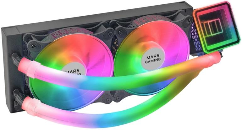 Water Cooler CPU MLULTRA240 ARGB Infinity Mirror 240mm (Preto) - MARS - GAMING